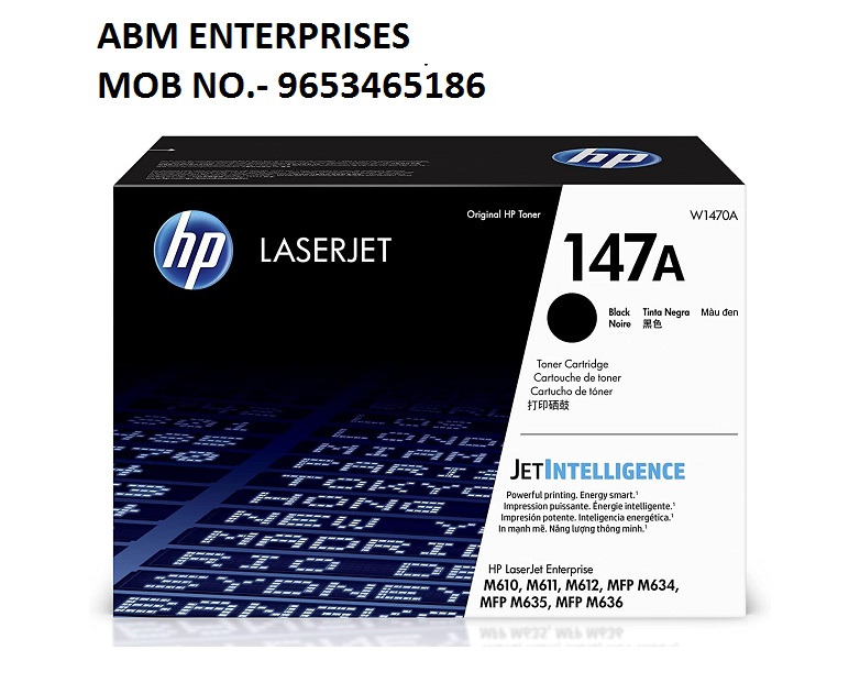 Hp 147a Black Toner Cartridge - For Use In: Compatible With - M611x