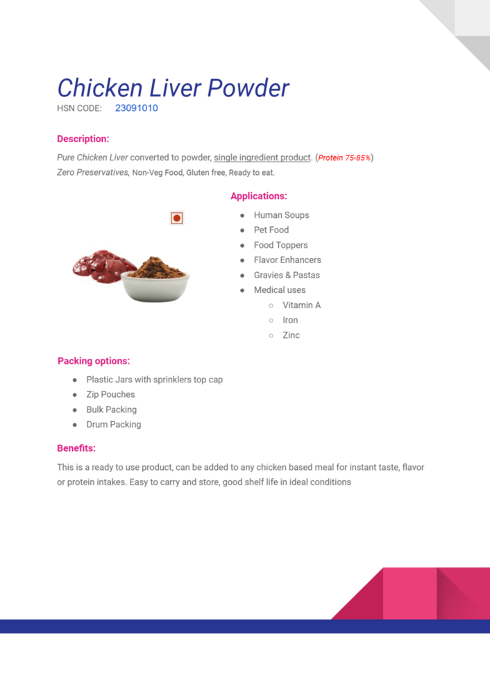 Chicken Liver Powder