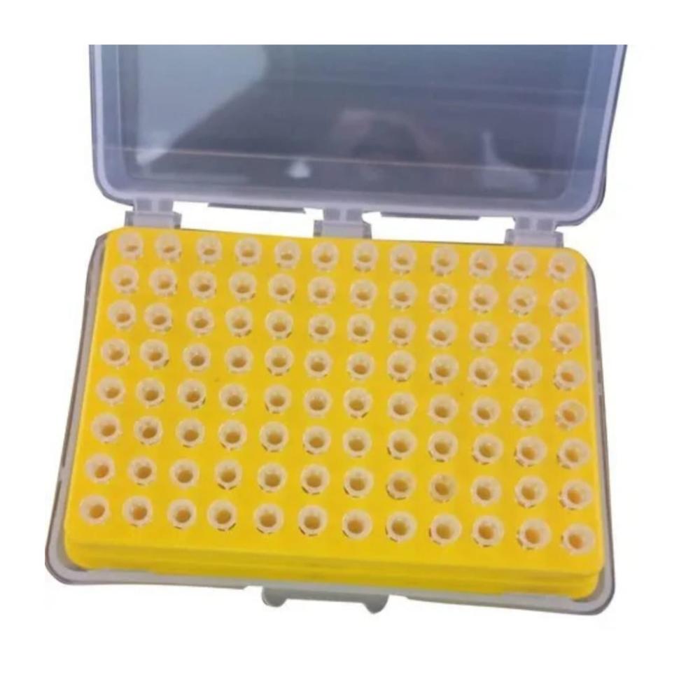 10ul Micropipette Filter Tips Box - Color: White & Yellow