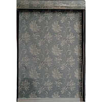 Grey Polyester Printed Window Blind - Color: Gray