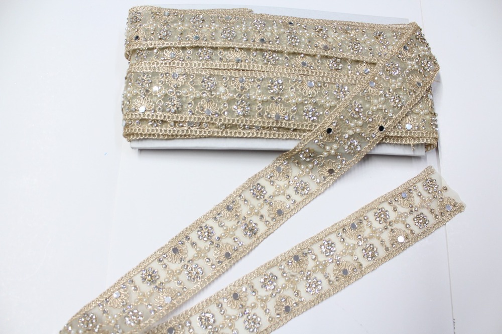 Moti ,Stone Lace - Color: Golden