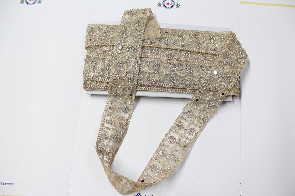 Moti ,Stone Lace - Color: Golden
