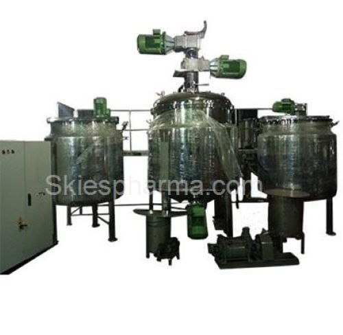 Automatic Ointment Processing Plant - Color: Silver