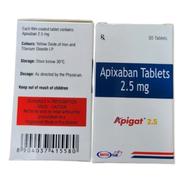 Apix-Aban Tablets 2.5 Mg - Drug Type: General Medicines