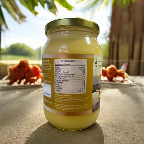 Gir Cow Organic Ghee - Color: Yellow