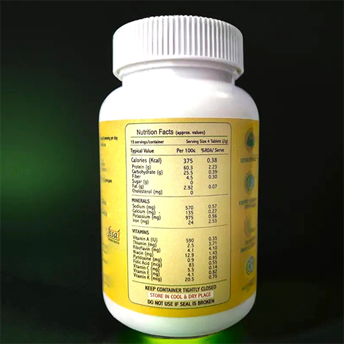 Spirulina Tablet - Packaging Type: Jar