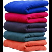 500 Gram Polar Fleece Single Plain Blanket - Color: Assorted Print