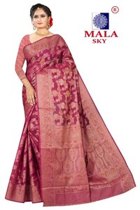 MALA SKY  SILK SAREE