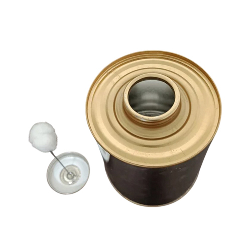 500 Ml Solvent Cement Brush In Tin Can - Color: Golden And Silver