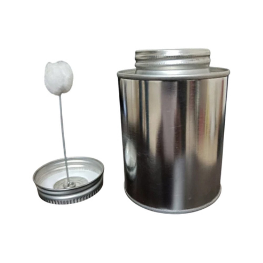 500 Ml Silver Solvent Cement Brush In Can Tin - Shape: Round