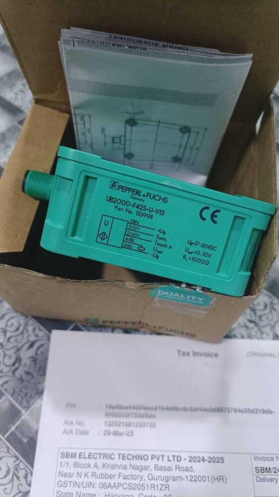 PEPPERL FUCHS ULTRASONIC SENSOR, UB2000-F42S-V15