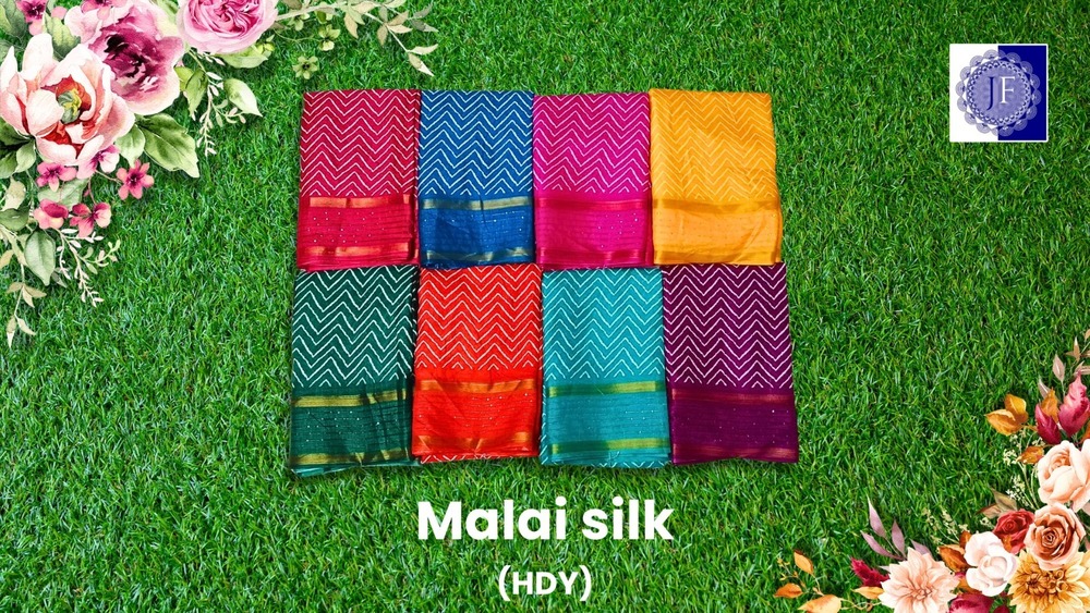 Malai Silk Saree - Color: Six Colour