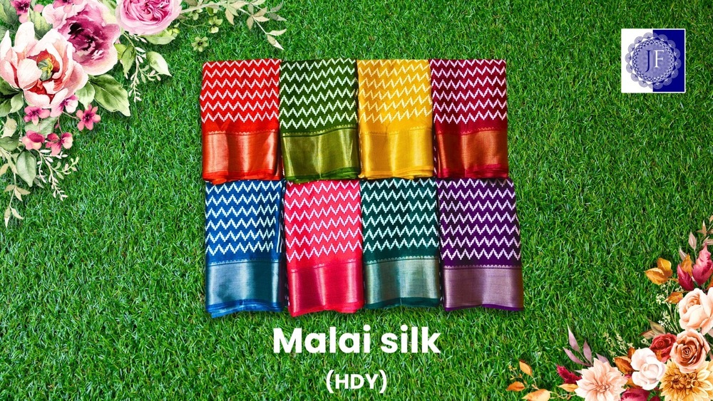 Malai Silk Saree - Color: Six Colour