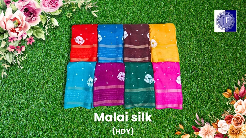 Malai Silk Saree - Color: Six Colour
