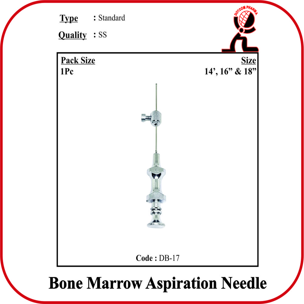 Bone Marrow Aspiration Needle - 16" Inch - Application: Clinical Purpose