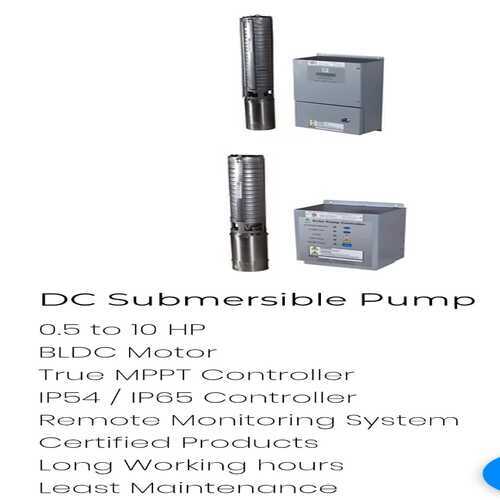 Dc Solar Pump - Application: Submersible