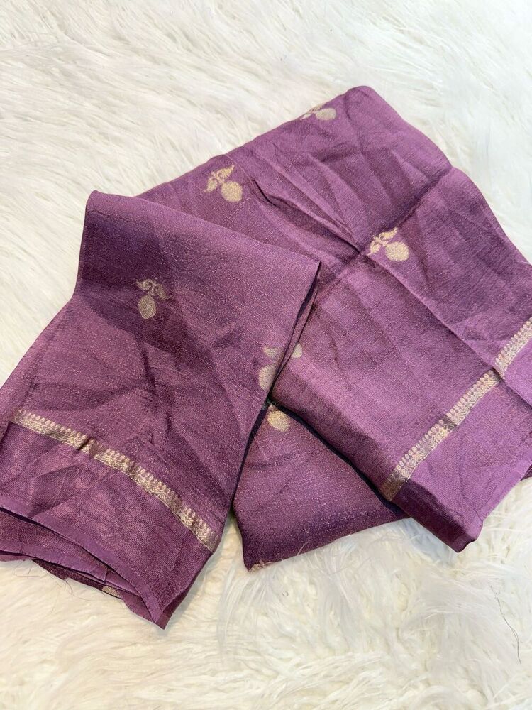 Pure Khadi Saree - Viscose Silk Fabric With Satin Border Pink Color Modern Jacquard Leaf Design Skin Friendly & Washable For Parties