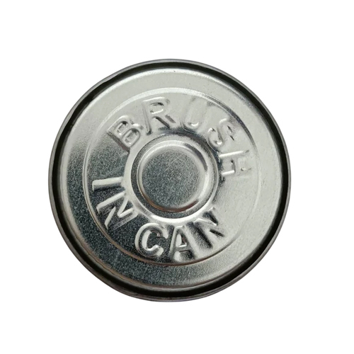 Brush In Can Tin Can - Color: Golden And Silver