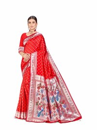 SILVER PAITHANI NKY SAREE