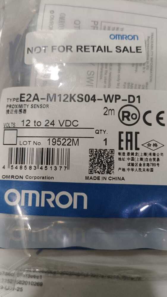 OMRON, PROXIMITY SENSOR, E2A-M12KS04-WP-D1,E2A-S08LS02-M5-B2,E2A-S08LS02-M5-B2