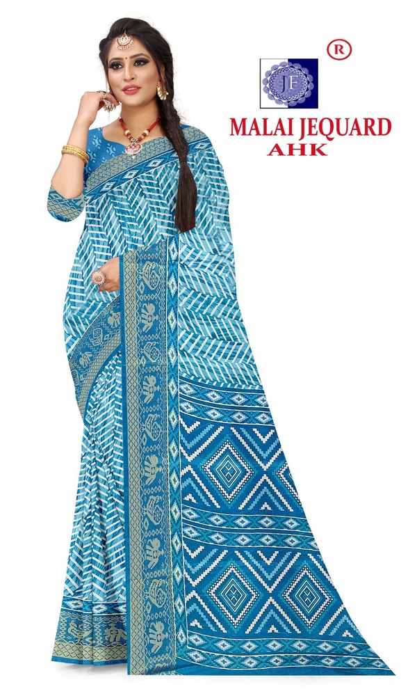 Malai Silk Saree - Color: Six Colour