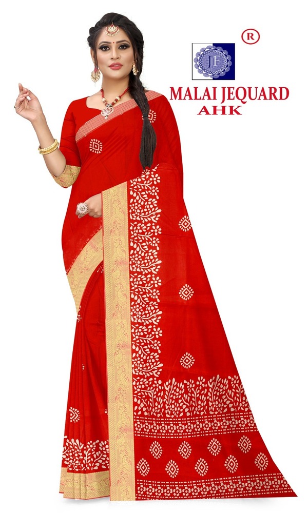 Malai Silk Saree - Color: Six Colour