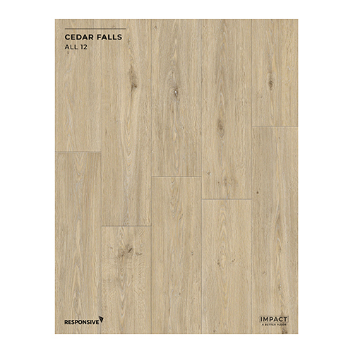 All 12 Cedar Falls SPC Flooring