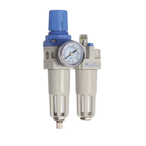 Air Filter Regulator With Gauge - Color: White