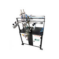Plastic Container Round Screen Printing Machine Semi Automatic