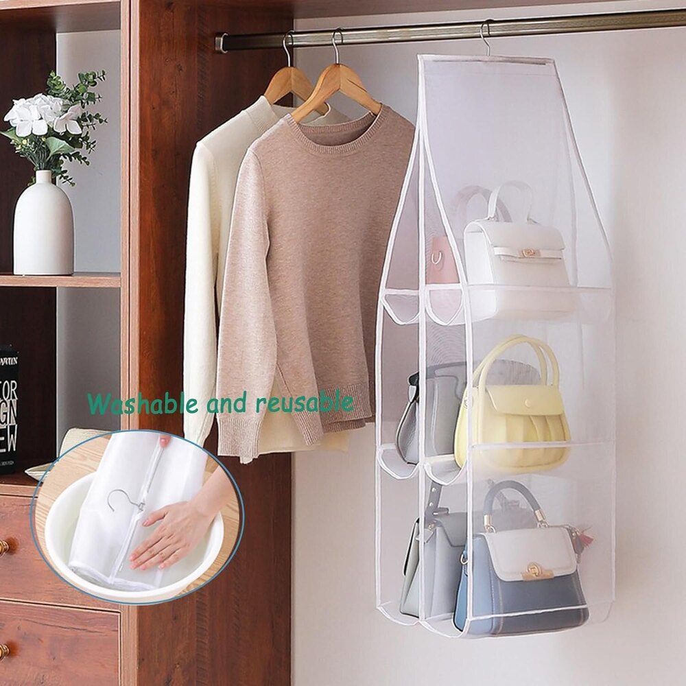 6 Pocket Hanging Purse Organiser