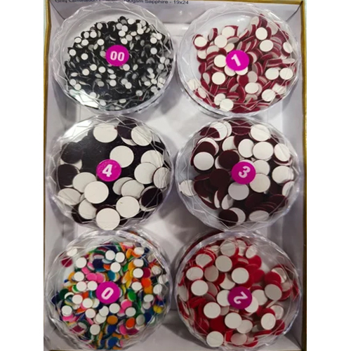 K-zone Pride Round Bindi - Color: Maroon/white