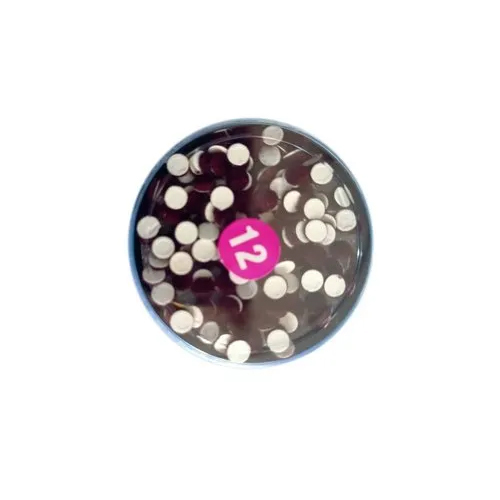 Round Bindi - Color: Maroon/White