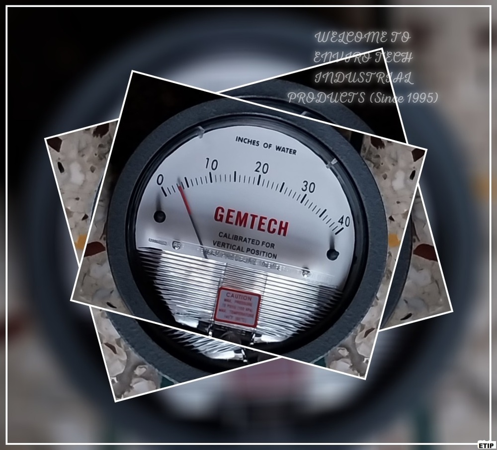 Series G2040 Gemtech Differential Pressure Gauge 0-40 Inch