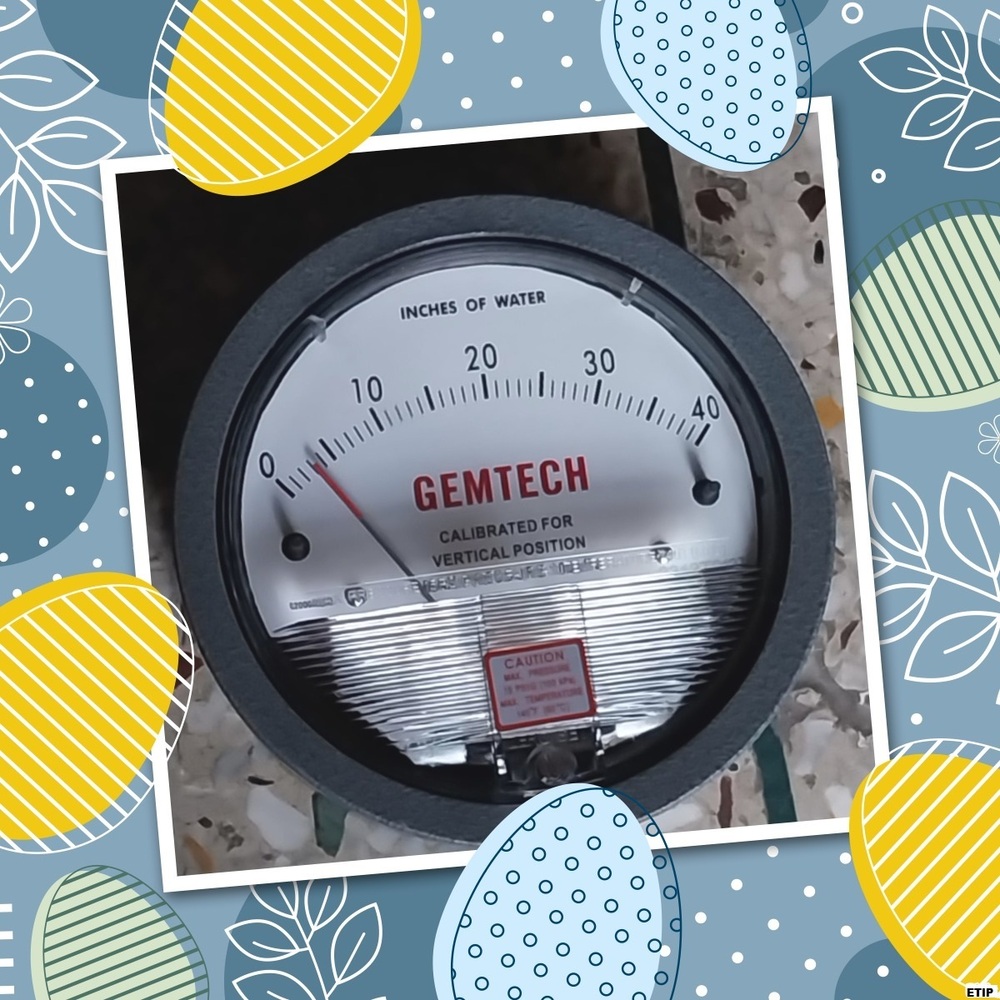 Series G2040 Gemtech Differential Pressure Gauge 0-40 Inch