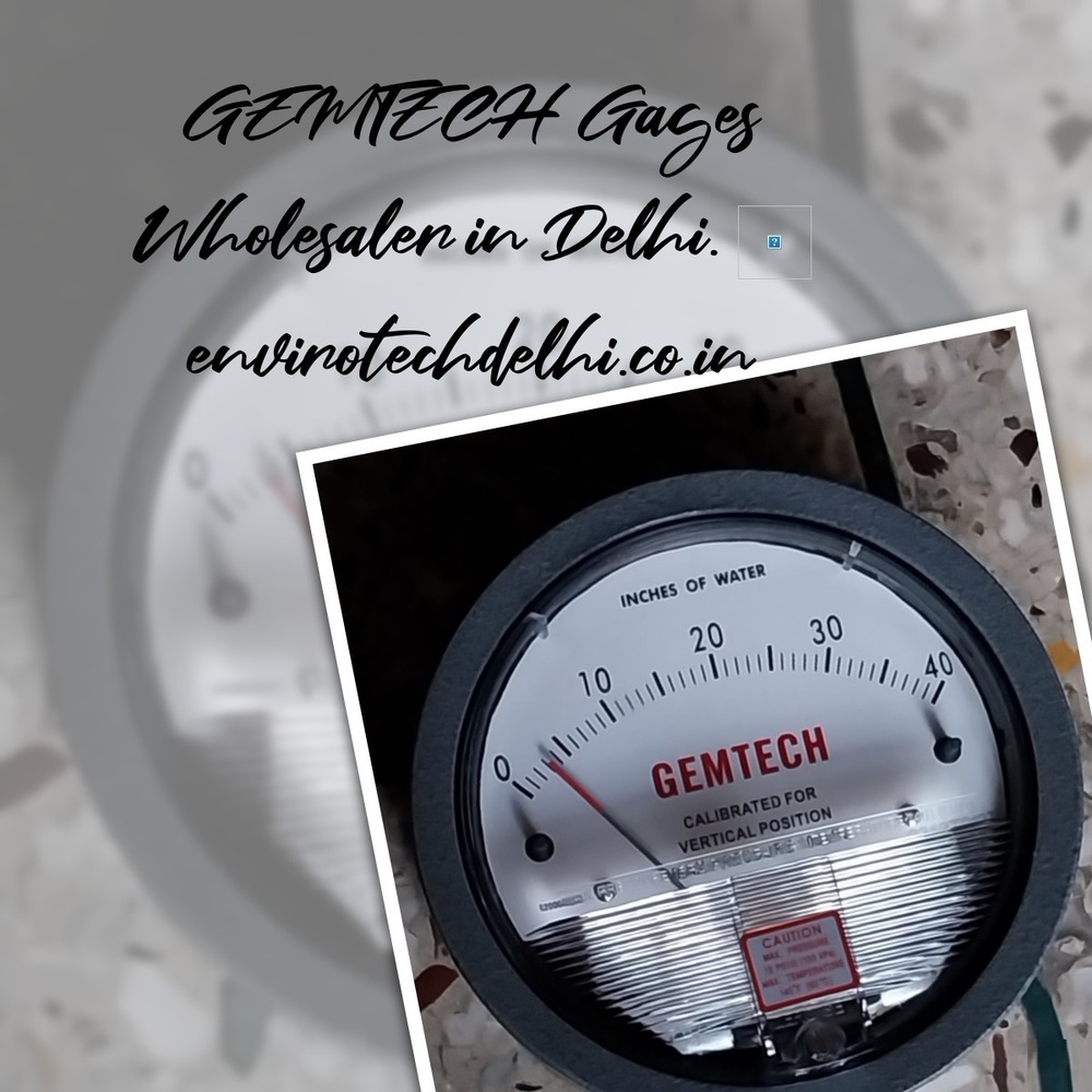 Series G2040 Gemtech Differential Pressure Gauge 0-40 Inch