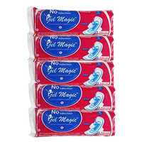 Gel Magic Regular Pack Sanitary Pad - Cotton Material, Various Sizes, White Color | Easy To Use, Disposable For Single Use, Store In Dry Place