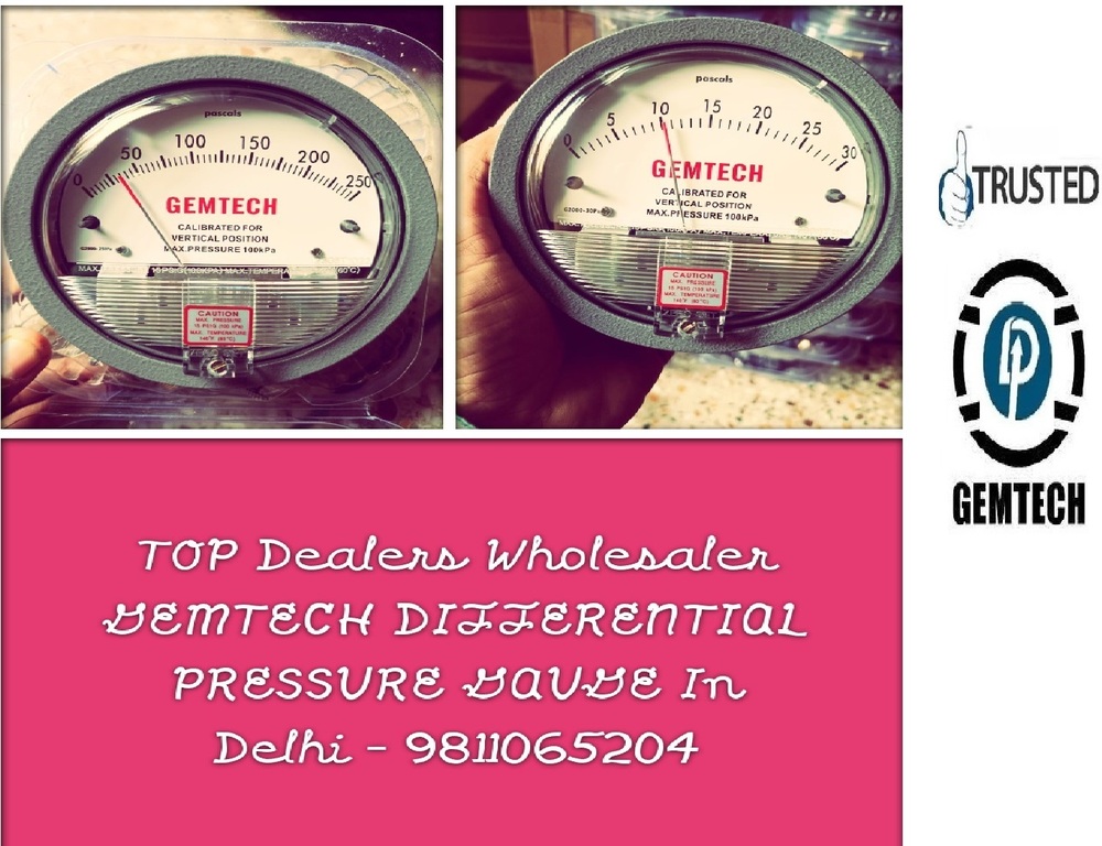 Top Differential Pressure Gauge Distributors Gemtech Products From Verified Sellers In Delhi Ncr India - Accuracy: - A 2% Of Full Span At 70 (21 (A 3% On -0