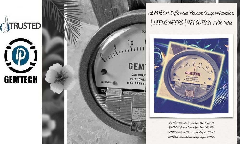 Top Differential Pressure Gauge Distributors Gemtech Products From Verified Sellers In Delhi Ncr India - Accuracy: - A 2% Of Full Span At 70 (21 (A 3% On -0