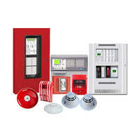 Conventional Fire Alarm System - Metal Construction, Red Color | Electric Power Supply, 50-60 Hertz Frequency for Enhanced Fire Safety