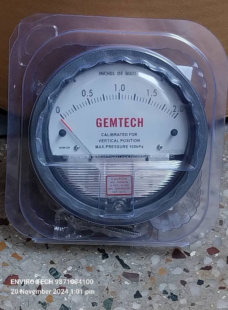 Gemtech Differential Pressure Gauge India From Hoodi Industrial Area Bangalore