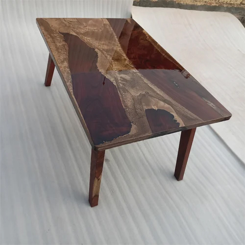 Epoxy Finish Resin Wood Coffee Table