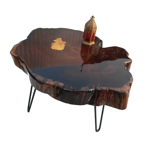 Epoxy Resin Solid Wood Trunk Centre Table