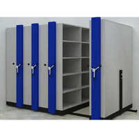 Mobile Shelving System - Mild Steel, 200 Kg Capacity, Adjustable Height Up To 6 Feet, Vertical Shape For Efficient Office Storage Solutions