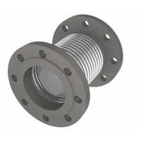 Axial Bellows - Metal Construction, Customized Size, Polished Silver Finish - Round Head Code For Secure Industrial Connectivity