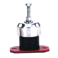 Enclosed Metal Cap Spring Mount - Color: Silver