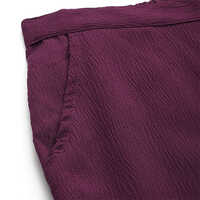 Polyester Fabric Maroon Womens Palazzos