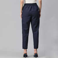 Polyester Fabric Blue Womens Palazzo