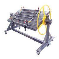 Manual Rotating Welding Fixture - Color: Silver