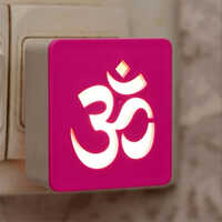 Om Led Plug Night Lamp - Color: Multicolor