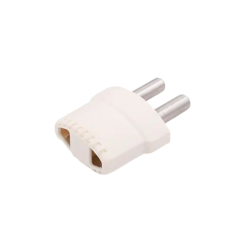 White 2 Pin Electric Plug Top
